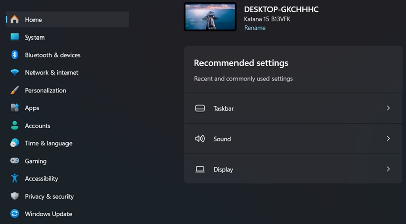 Nhấn Windows + I để mở Settings (Cài đặt)