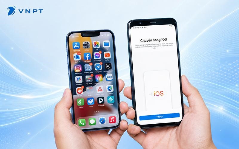 chuyển dữ liệu từ android sang iphone