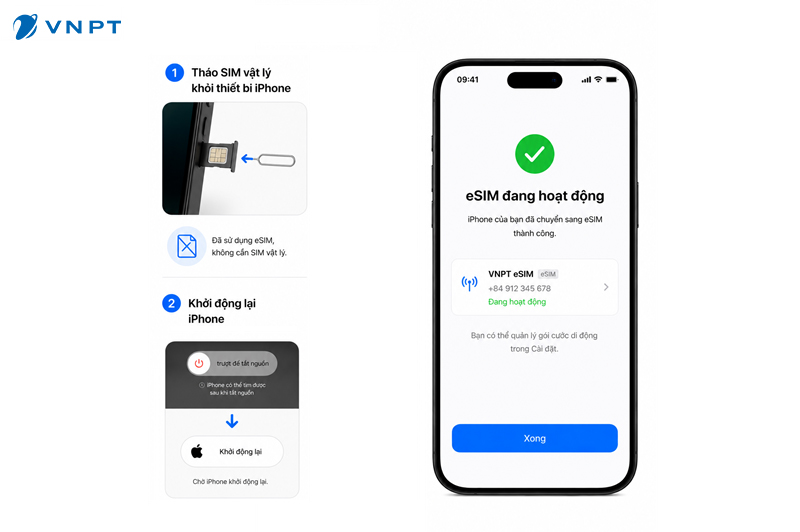 Tháo SIM và khởi động lại 