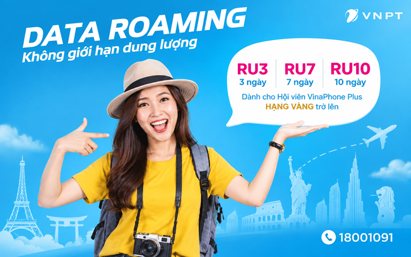 Các gói roaming VinaPhone có thể tham khảo