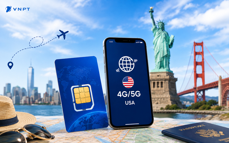 SIM du lịch Mỹ sử dụng riêng cho du khách đến xứ sở cờ hoa
