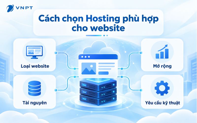 Cách chọn Hosting phù hợp giúp tối ưu ngân sách cho website
