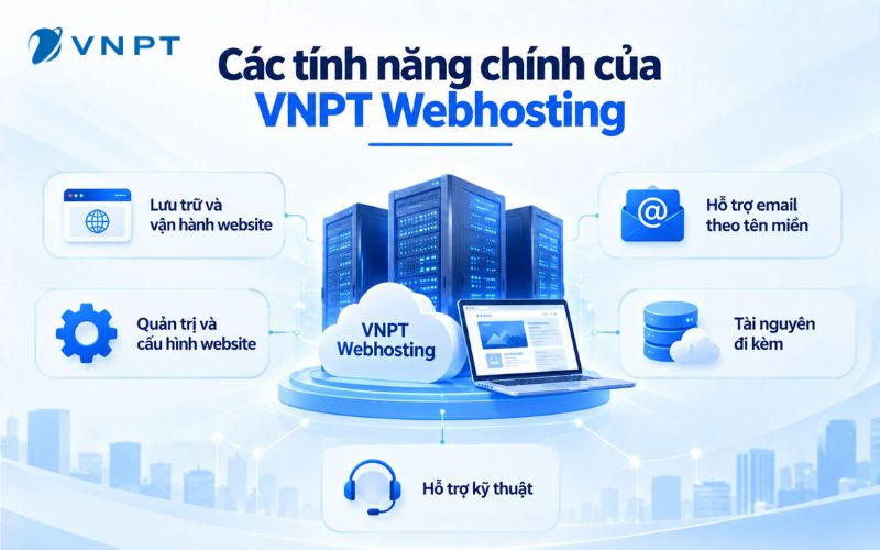 Các tính năng chính của VNPT Webhosting