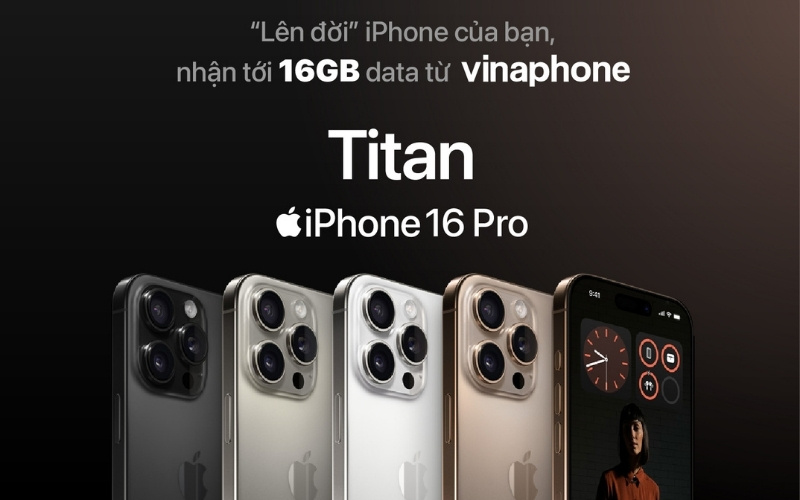 Ưu đãi data VinaPhone cho khách hàng lên đời iPhone 16