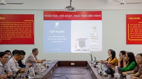 VNPT provides online learning software training for Phan     Thiet University