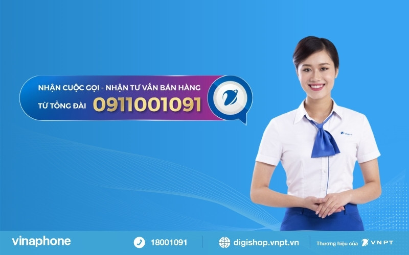 0911001091 - Tổng đài tư vấn gói cước và ưu đãi của VinaPhone