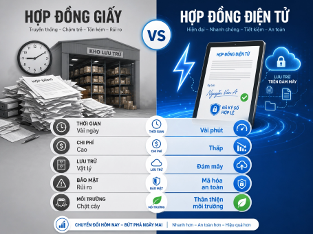 Những hạn chế của hợp đồng giấy và giải pháp tối ưu bằng hợp đồng điện tử