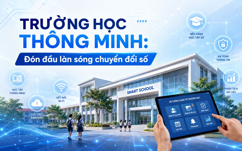 Trường học thông minh là gì? Mô hình và lộ trình 4 bước