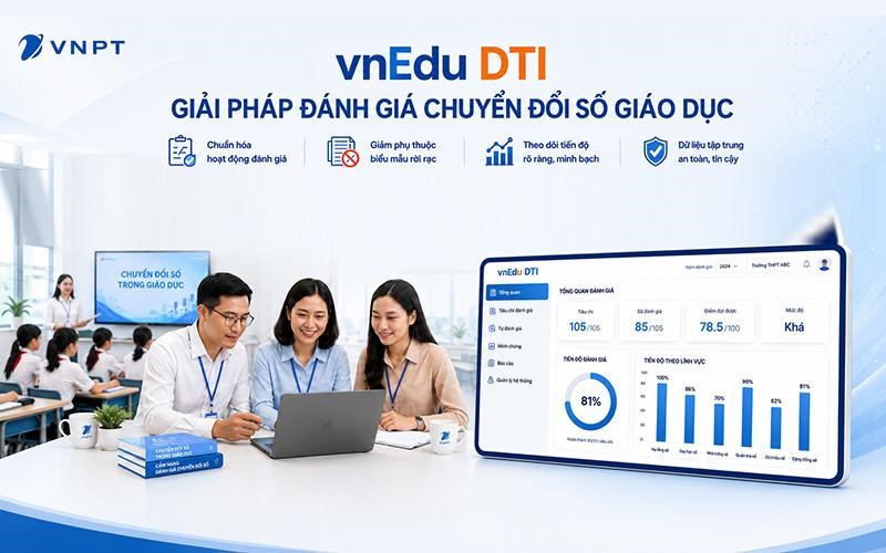 vnEdu DTI: Giải pháp đánh giá chuyển đổi số giáo dục