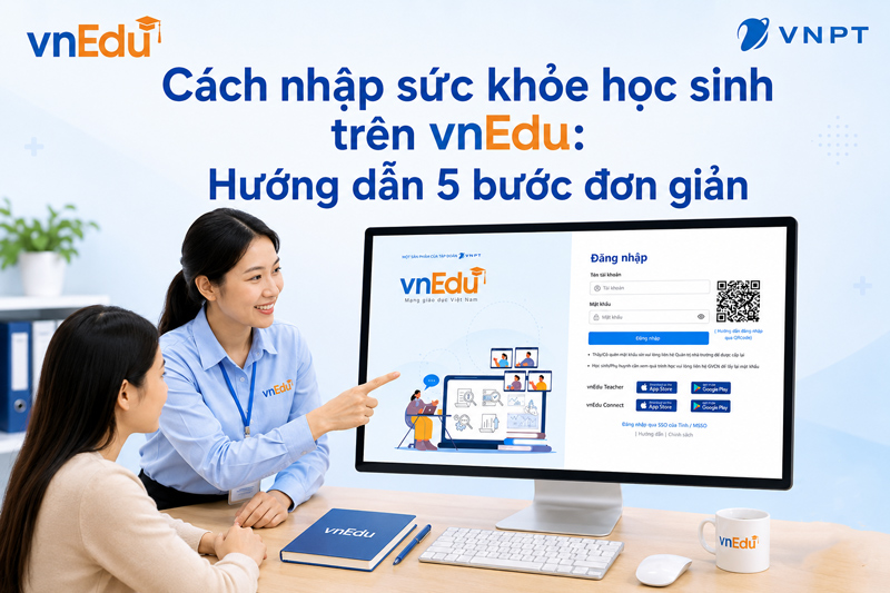 Cách nhập sức khỏe học sinh trên vnEdu: Hướng dẫn 5 bước đơn giản