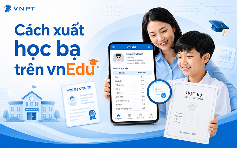 Cách xuất học bạ trên vnEdu đơn giản, chính xác nhất