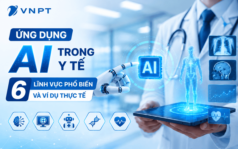 Ứng dụng AI trong y tế: 6 lĩnh vực phổ biến và ví dụ thực tế
