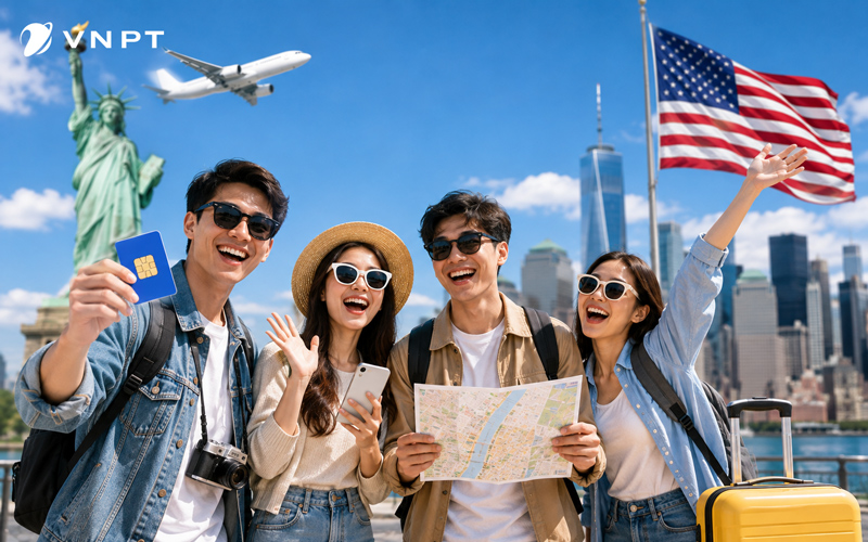 Kinh nghiệm mua SIM Du lịch Mỹ: Cách chọn SIM phù hợp nhất