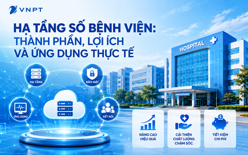 Hạ tầng số bệnh viện: Thành phần, lợi ích và ứng dụng thực tế