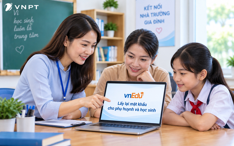 2 cách lấy lại mật khẩu vnEdu cho phụ huynh, học sinh nhanh chóng